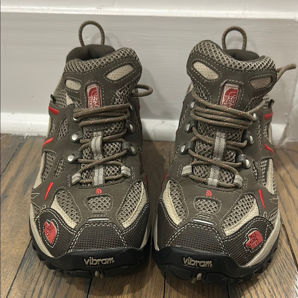 The North Face Brown Athletic Shoes with Rugged Design